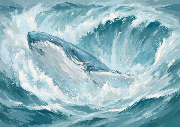 Breaching Humpback Whale Oil Painting Printable Wall Art – Dynamic Ocean Waves Poster, Impressionist Coastal Marine Decor Breaching Humpback Whale Oil Painting Printable Wall Art – Dynamic Ocean Waves Poster, Impressionist Coastal Marine Decor
