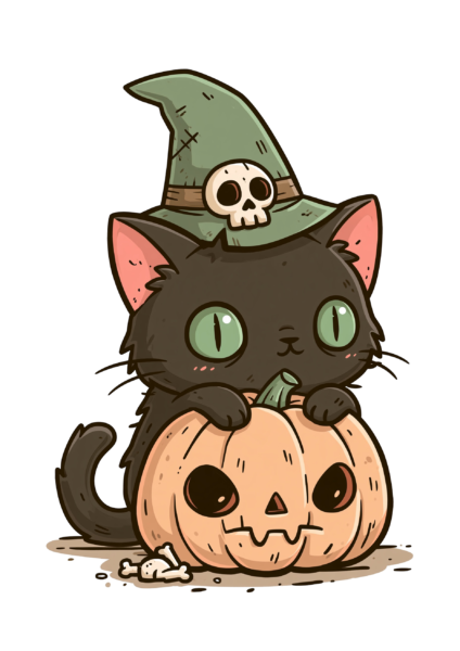 Cute Black Cat with Pumpkin Clipart PNG – Spooky Witch Hat Kitten Illustration, Kawaii Halloween Jack-o'-Lantern Sublimation Digital Graphic Cute Black Cat with Pumpkin Clipart PNG – Spooky Witch Hat Kitten Illustration, Kawaii Halloween Jack-o’-Lantern Sublimation Digital Graphic