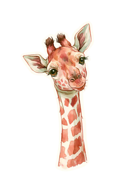Cute Watercolor Baby Giraffe Printable Sticker PNG – Digital Animal Decal Clipart for Planners, Laptops & Water Bottles Cute Watercolor Baby Giraffe Printable Sticker PNG – Digital Animal Decal Clipart for Planners, Laptops & Water Bottles