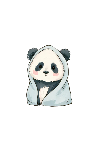 Cute Panda in Cozy Blanket Printable Sticker PNG – Kawaii Watercolor Bear Decal for Laptop, Planner & Journaling Clipart Cute Panda in Cozy Blanket Printable Sticker PNG – Kawaii Watercolor Bear Decal for Laptop, Planner & Journaling Clipart