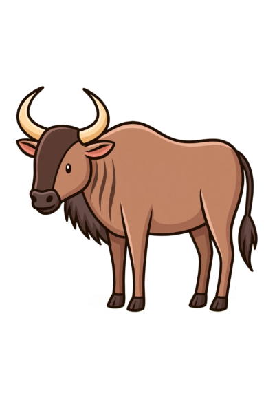 Cute Wildebeest Clipart PNG – Sweet African Gnu Illustration, Cute Safari Animal Digital Graphic for Crafts Cute Wildebeest Clipart PNG – Sweet African Gnu Illustration, Cute Safari Animal Digital Graphic for Crafts