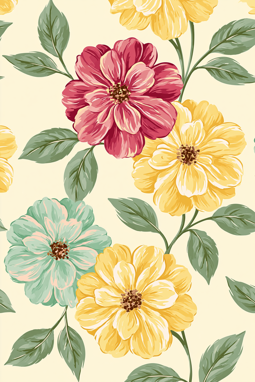 Vintage Botanical Floral Printable Wall Art – Pastel Cottagecore Flower Illustration Poster, Retro Peony & Dahlia Decor Vintage Botanical Floral Printable Wall Art – Pastel Cottagecore Flower Illustration Poster, Retro Peony & Dahlia Decor