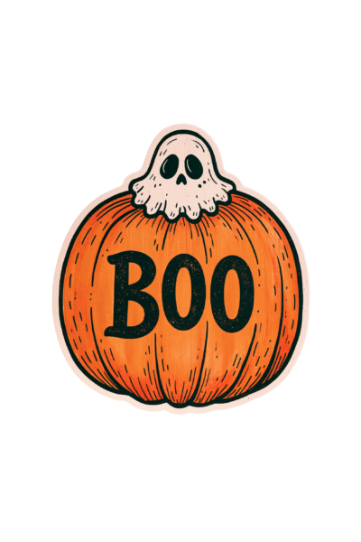 Cute Pumpkin BOO Ghost Sticker Printable – Retro Halloween PNG Clipart & Spooky Season Decal Cute Pumpkin BOO Ghost Sticker Printable – Retro Halloween PNG Clipart & Spooky Season Decal