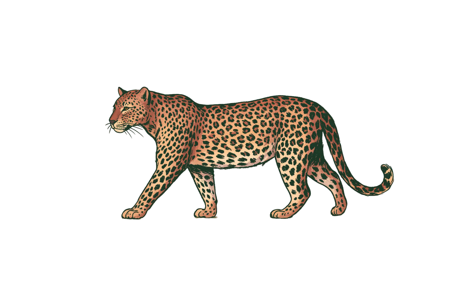 Vintage Leopard Printable Sticker PNG – Hand-Drawn Walking Leopard Clipart & Safari Animal Decal for Planners, Laptops & Journals Vintage Leopard Printable Sticker PNG – Hand-Drawn Walking Leopard Clipart & Safari Animal Decal for Planners, Laptops & Journals
