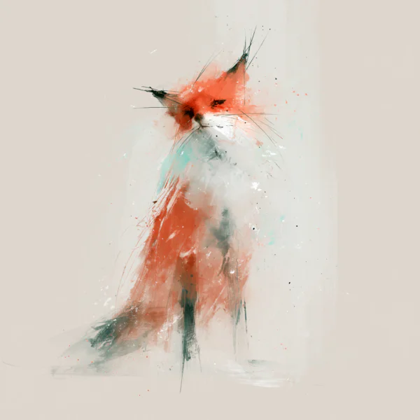 Abstract Watercolor Fox Printable Wall Art – Modern Expressive Wildlife Poster & Minimalist Ink Animal Print Abstract Watercolor Fox Printable Wall Art – Modern Expressive Wildlife Poster & Minimalist Ink Animal Print