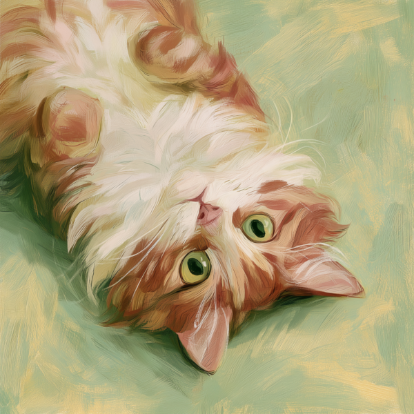 Ginger Cat Wall Art Printable – Playful Orange Cat Oil Painting Poster, Funny Fluffy Cat upside down Digital Art Print Ginger Cat Wall Art Printable – Playful Orange Cat Oil Painting Poster, Funny Fluffy Cat upside down Digital Art Print