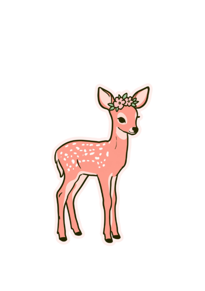 Cute Pink Fawn Sticker PNG – Vintage Kawaii Baby Deer with Floral Crown Printable Sticker, Die Cut Woodland Animal Decal PNG for Planners & Crafting Cute Pink Fawn Sticker PNG – Vintage Kawaii Baby Deer with Floral Crown Printable Sticker, Die Cut Woodland Animal Decal PNG for Planners & Crafting